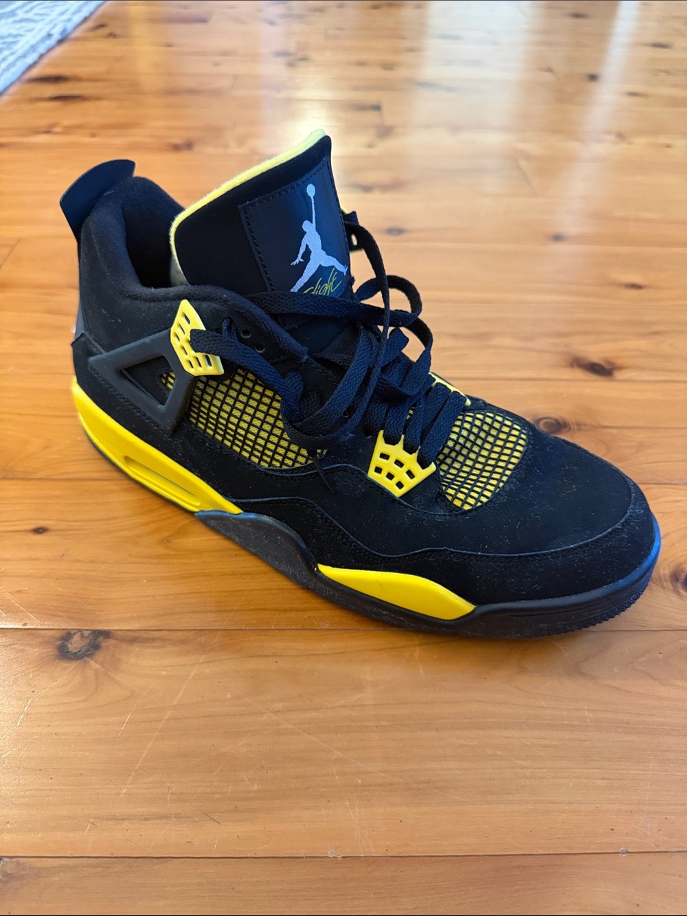 Jordan Black and Yellow Retro Style Sneaker